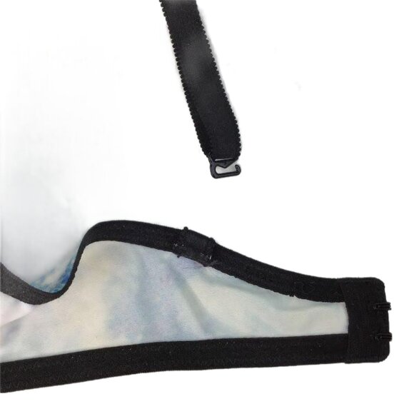 PINK Victoria Secret 34C Push Up Bra Underwire Blue Tie Dye Adjustable Straps - Picture 7 of 8